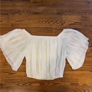 Glam White Off-Shoulder Blouse